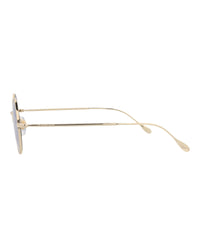 Gucci Womens Round/Oval Gold Gold Violet Fashion Designer Eyewear