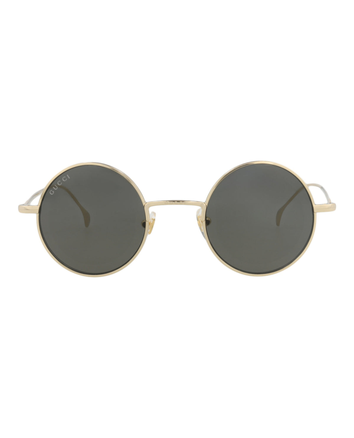 Gucci Gucci Womens Round/Oval Gold Gold Grey Fashion Designer Eyewear