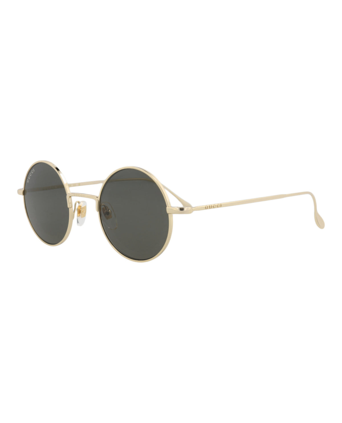 Gucci Gucci Womens Round/Oval Gold Gold Grey Fashion Designer Eyewear