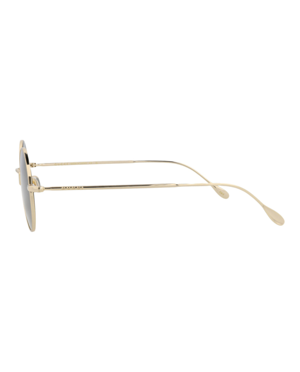 Gucci Gucci Womens Round/Oval Gold Gold Grey Fashion Designer Eyewear