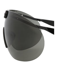 Gucci Mens Shield/Wrap Black Black Grey Fashion Designer Eyewear
