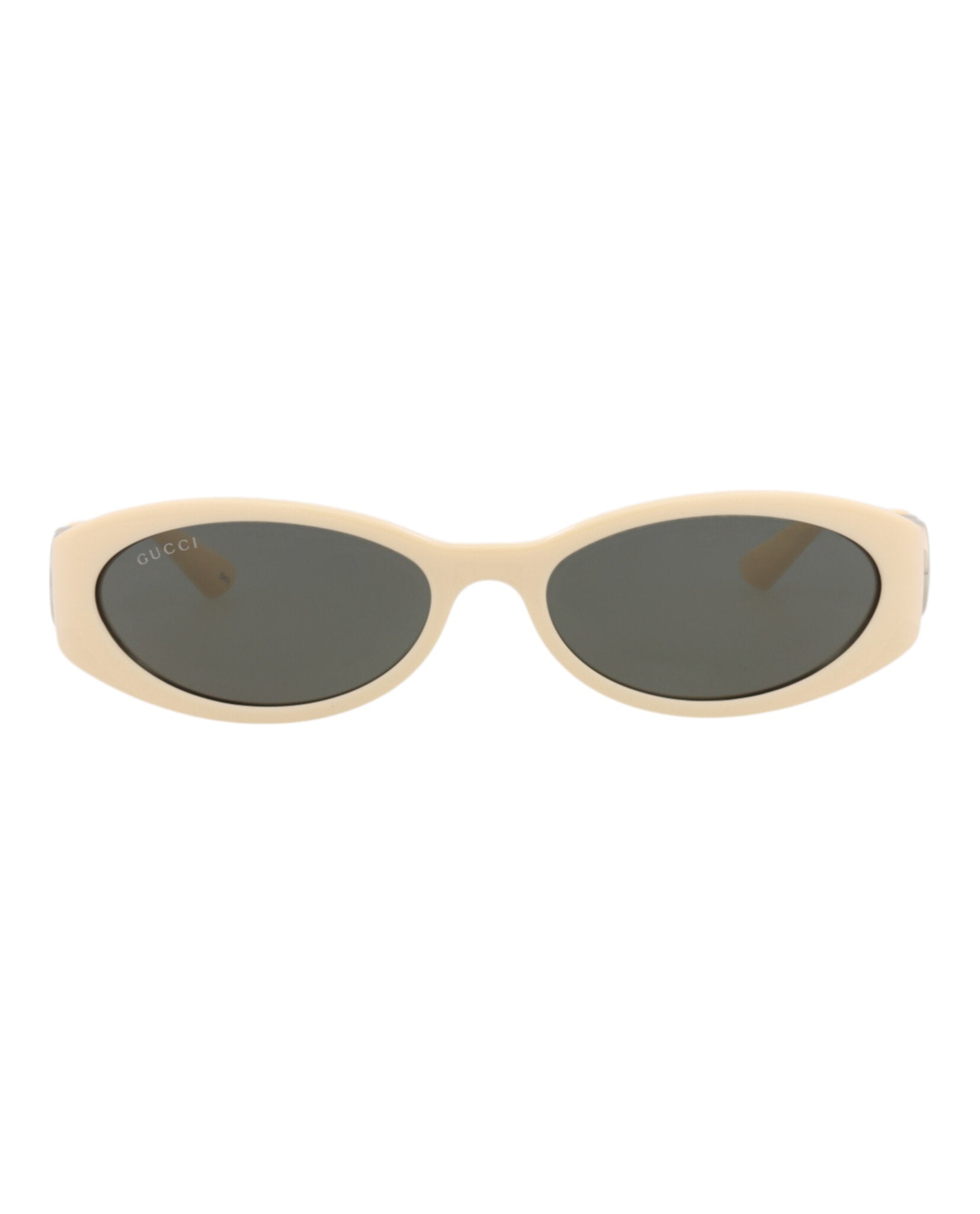 Gucci Gucci Womens Round/Oval Ivory Ivory Grey Fashion Designer Eyewear