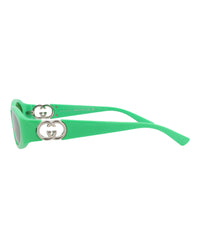 Gucci Womens Round/Oval Green Green Green Fashion Designer Eyewear