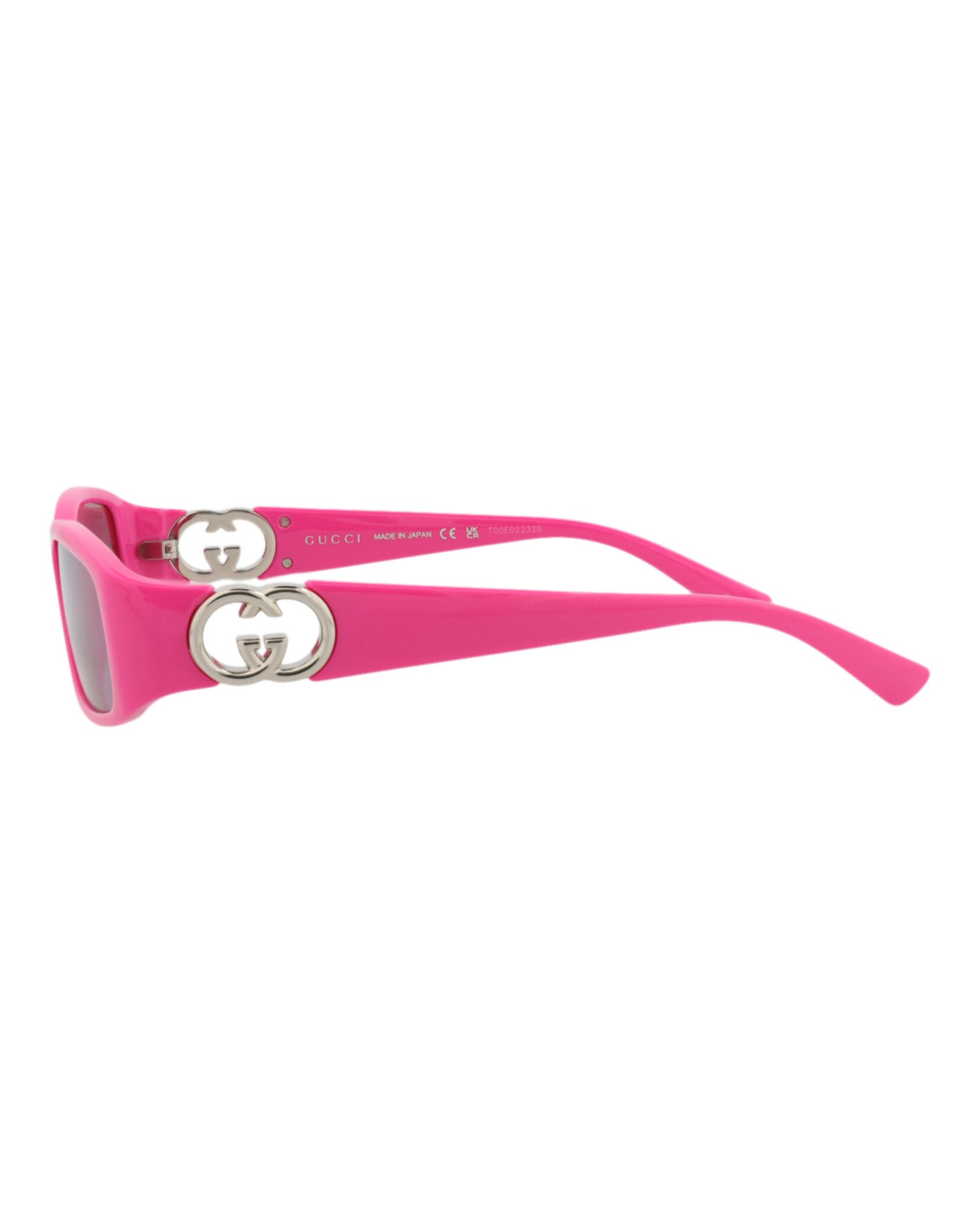 Gucci Womens Square/Rectangle Fuchsia Fuchsia Pink Fashion Designer Eyewear
