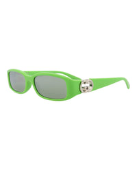 Gucci Womens Square/Rectangle Green Green Green Fashion Designer Eyewear