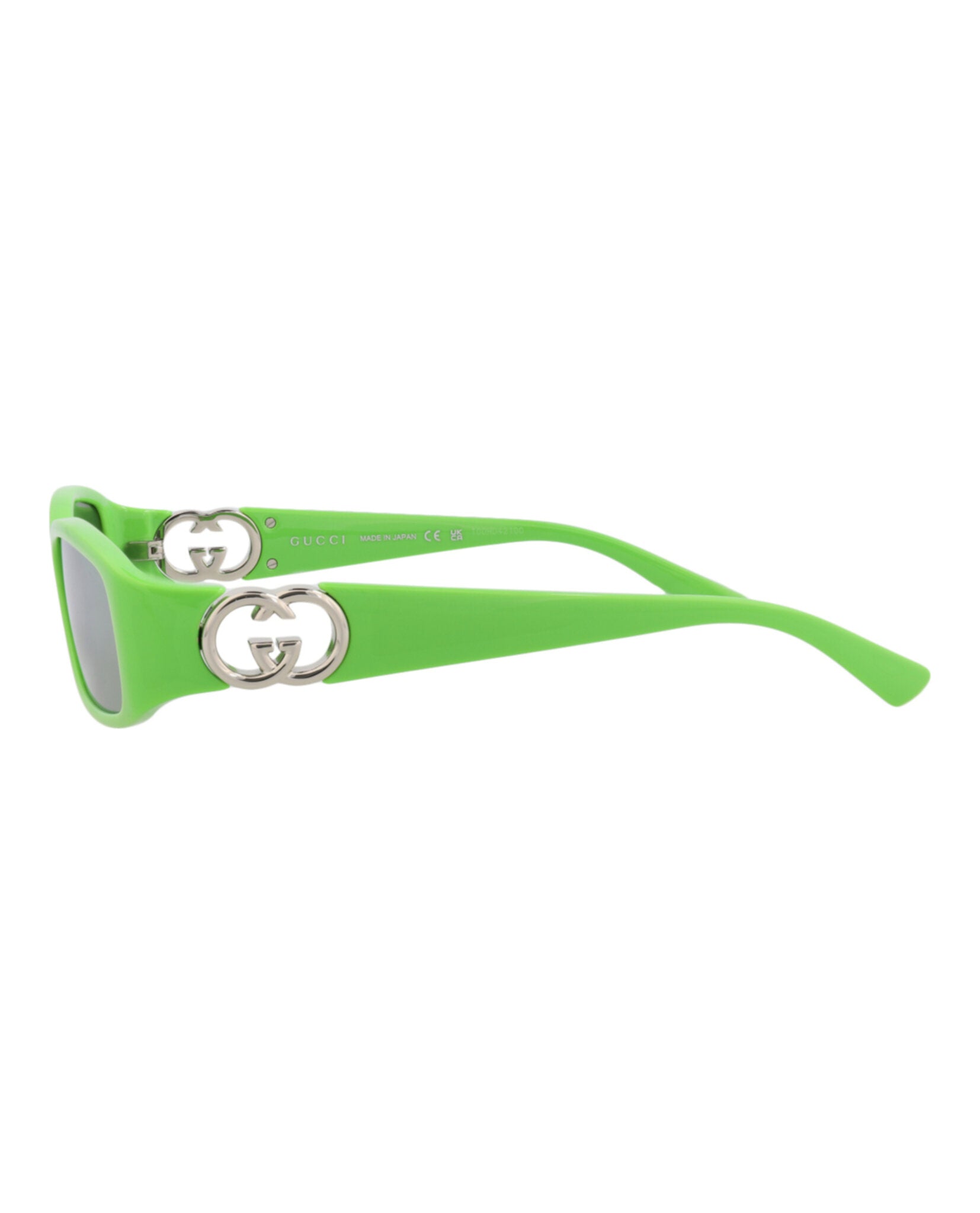 Gucci Womens Square/Rectangle Green Green Green Fashion Designer Eyewear