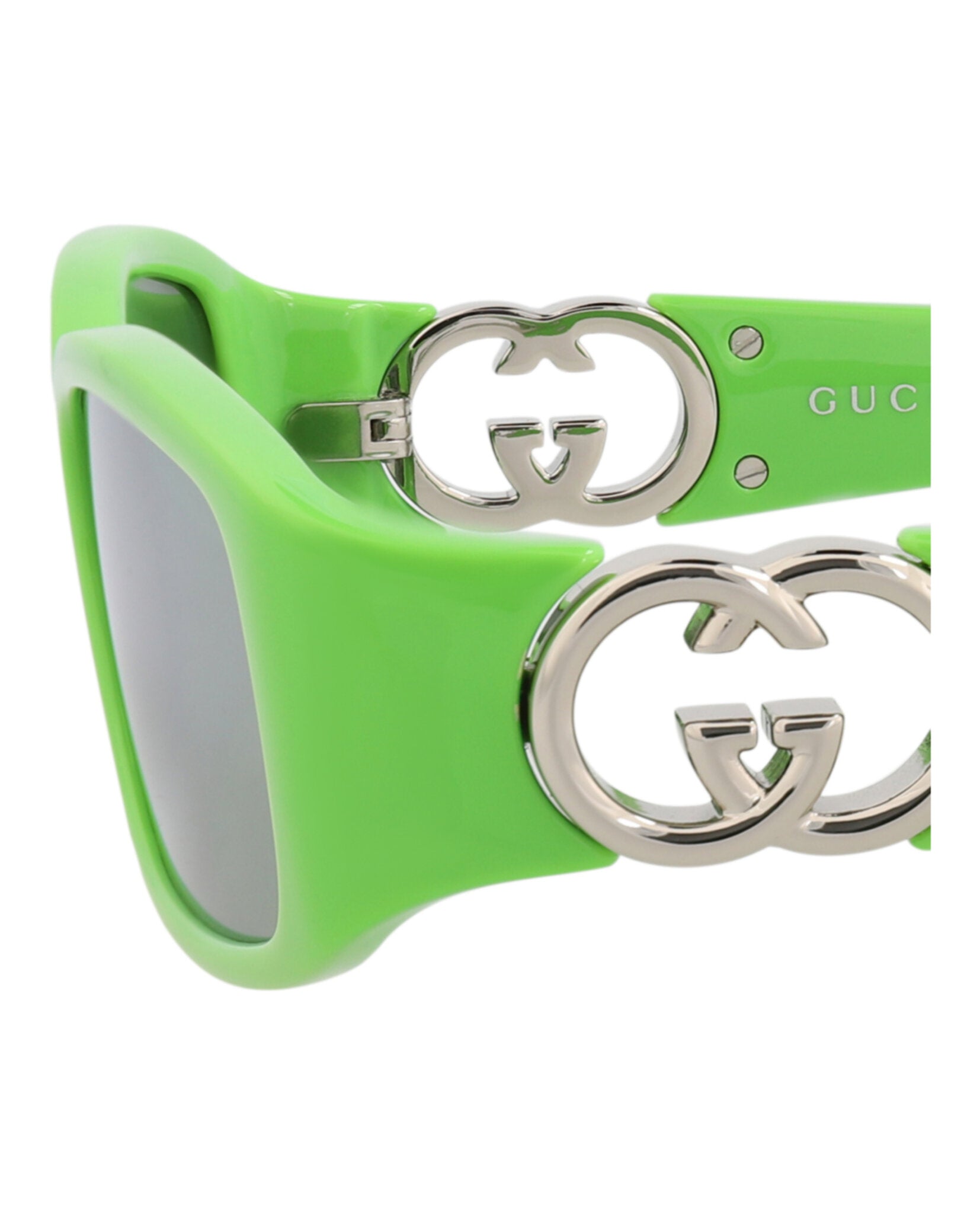 Gucci Womens Square/Rectangle Green Green Green Fashion Designer Eyewear