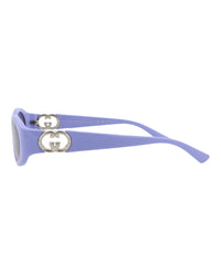 Gucci Womens Round/Oval Violet Violet Violet Fashion Designer Eyewear
