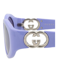 Gucci Womens Round/Oval Violet Violet Violet Fashion Designer Eyewear