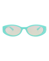 Gucci Womens Round/Oval Light Blue Light Blue Pink Fashion Designer Eyewear