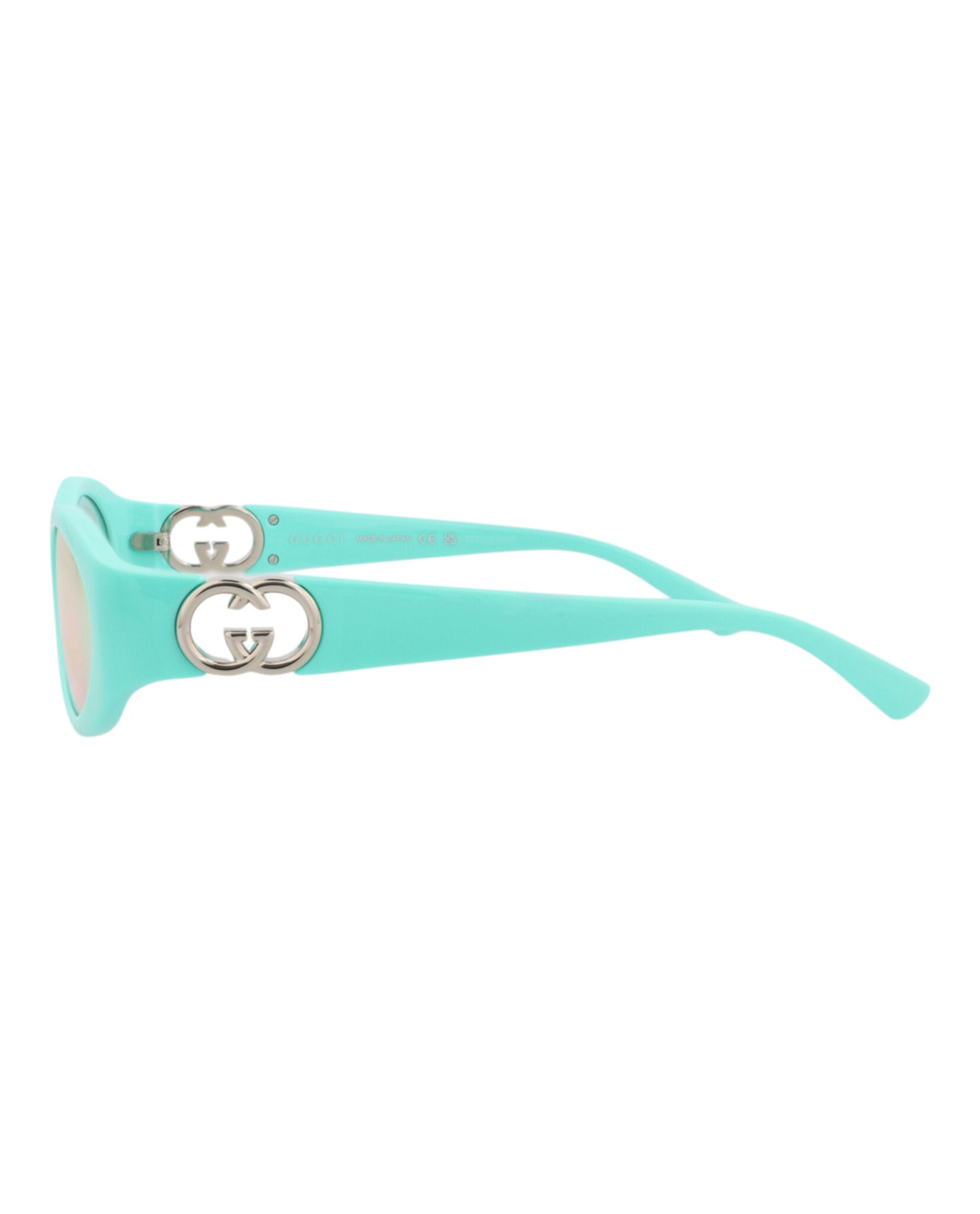 Gucci Womens Round/Oval Light Blue Light Blue Pink Fashion Designer Eyewear