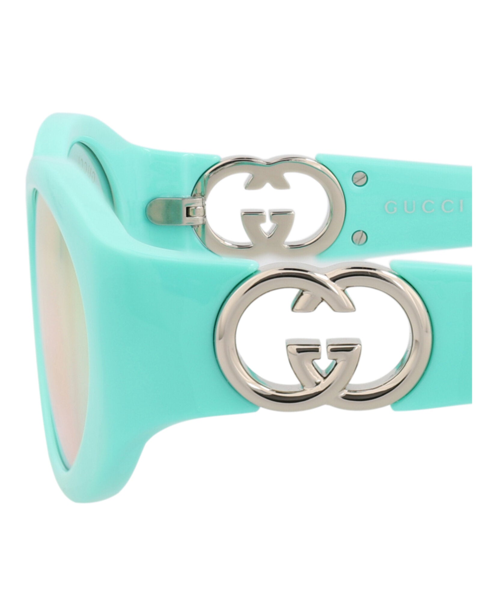 Gucci Womens Round/Oval Light Blue Light Blue Pink Fashion Designer Eyewear
