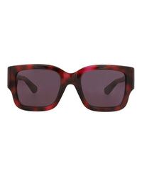 Gucci Gucci Womens Square/Rectangle Havana Havana Violet Fashion Designer Eyewear