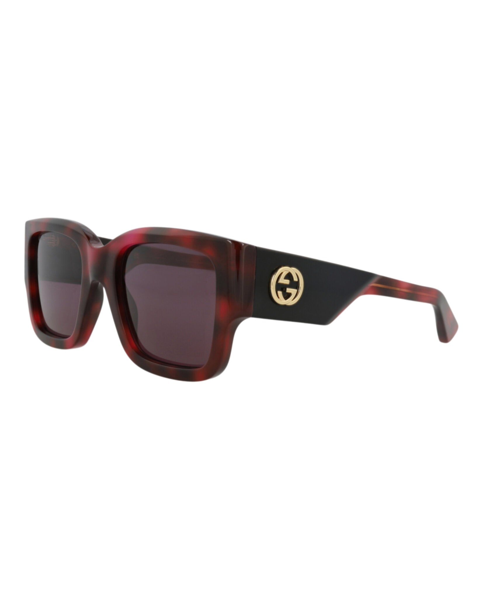 Gucci Gucci Womens Square/Rectangle Havana Havana Violet Fashion Designer Eyewear