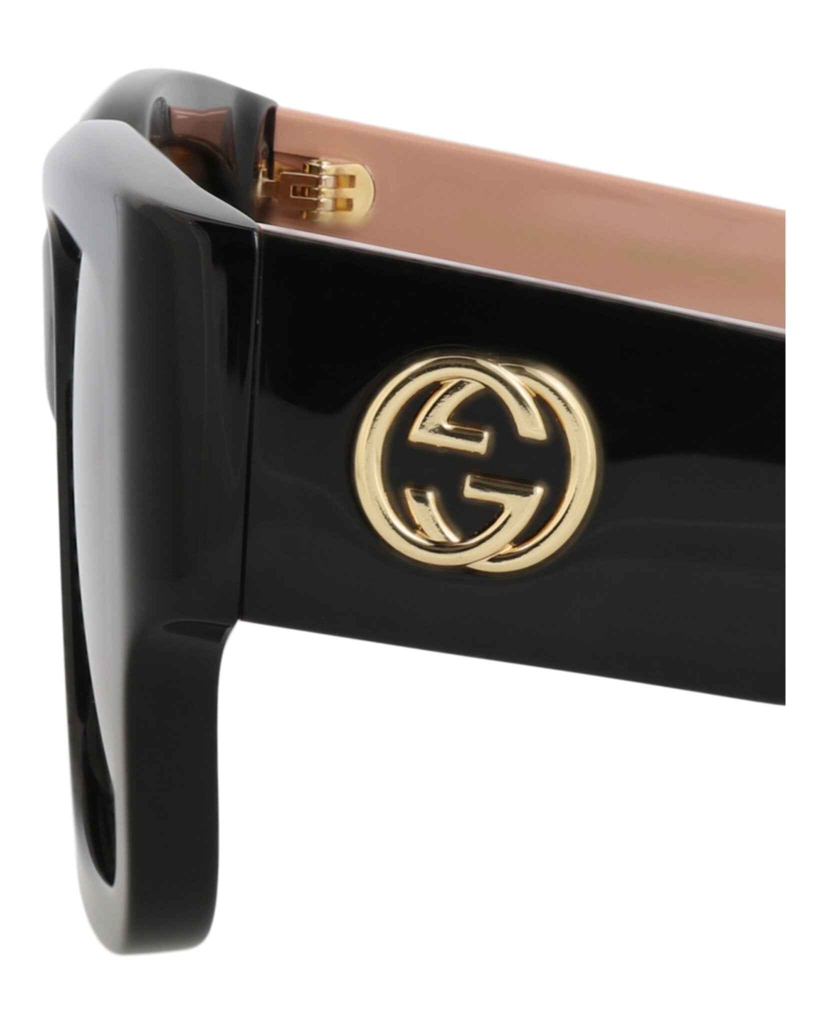 Gucci Gucci Womens Square/Rectangle Black Pink Brown Fashion Designer Eyewear