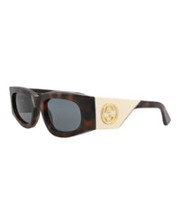 Gucci Gucci Womens Square/Rectangle Havana Havana Grey Fashion Designer Eyewear
