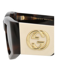 Gucci Gucci Womens Square/Rectangle Havana Havana Grey Fashion Designer Eyewear
