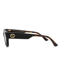 Gucci Womens Cat Eye Black Havana Transparent Fashion Designer Eyewear