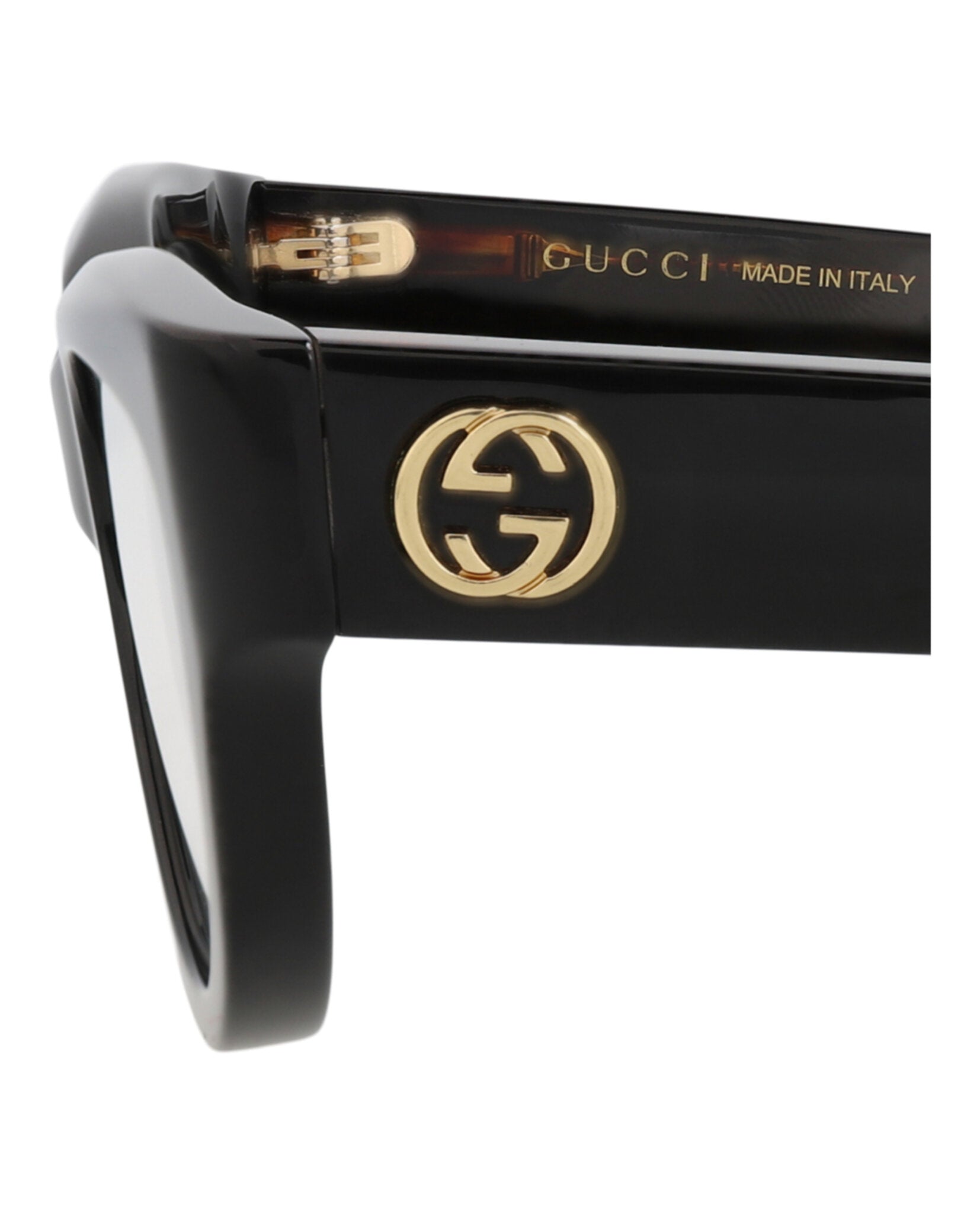 Gucci Womens Cat Eye Black Havana Transparent Fashion Designer Eyewear