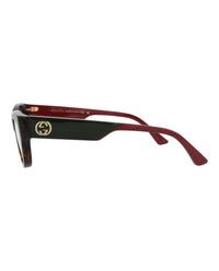 Gucci Gucci Womens Cat Eye Havana Red Transparent Fashion Designer Eyewear
