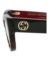 Gucci Gucci Womens Cat Eye Havana Red Transparent Fashion Designer Eyewear