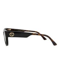 Gucci Gucci Womens Cat Eye Black Havana Transparent Fashion Designer Eyewear