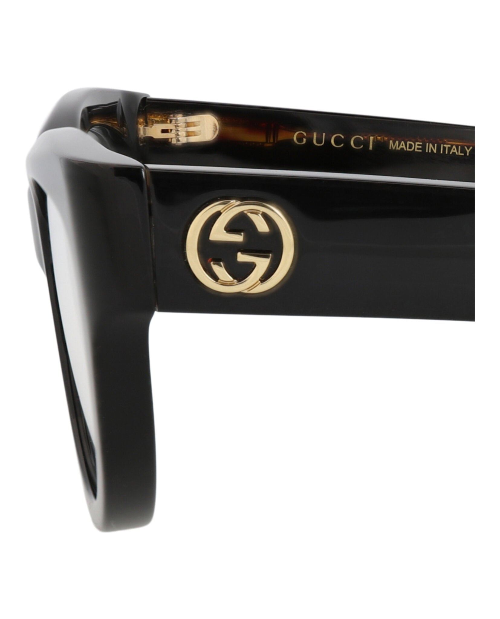 Gucci Gucci Womens Cat Eye Black Havana Transparent Fashion Designer Eyewear
