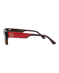 Gucci Gucci Womens Square/Rectangle Havana Violet Transparent Fashion Designer Eyewear