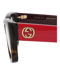 Gucci Gucci Womens Square/Rectangle Havana Violet Transparent Fashion Designer Eyewear