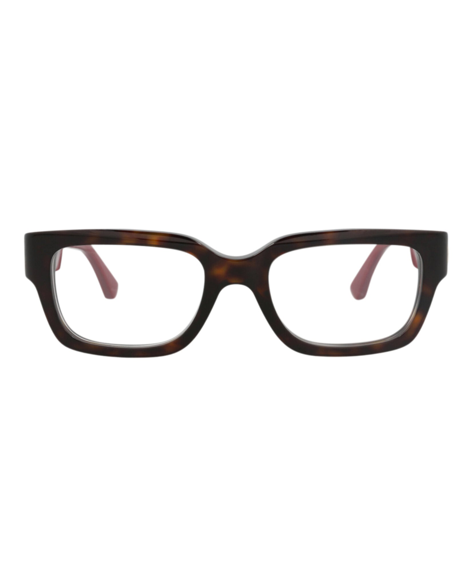 Gucci Gucci Womens Square/Rectangle Havana Red Transparent Fashion Designer Eyewear