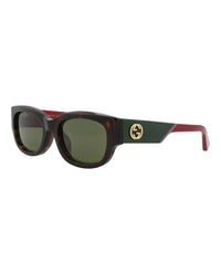 Gucci Gucci Womens Round/Oval Havana Red Green Fashion Designer Eyewear