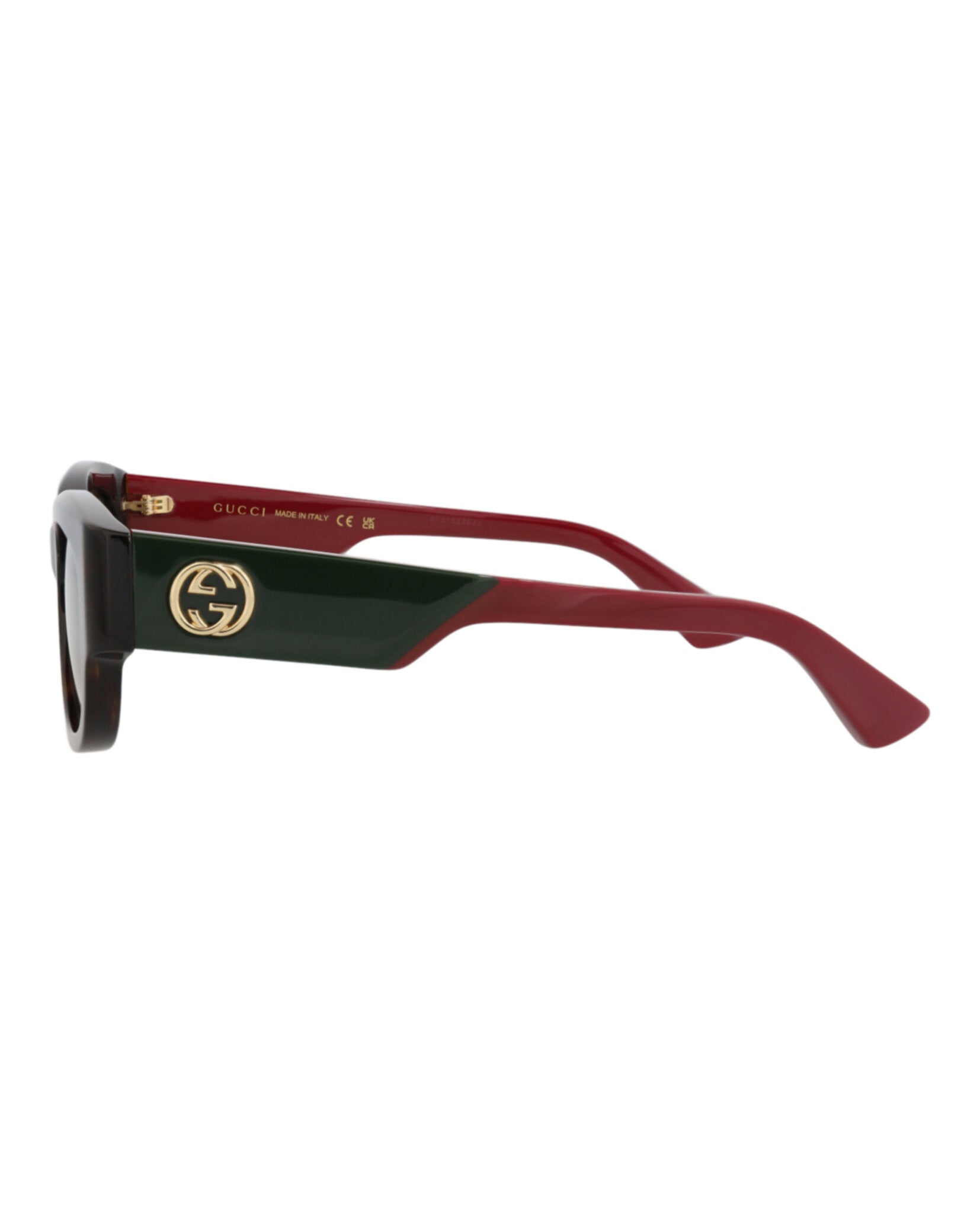 Gucci Gucci Womens Round/Oval Havana Red Green Fashion Designer Eyewear