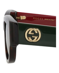 Gucci Gucci Womens Round/Oval Havana Red Green Fashion Designer Eyewear