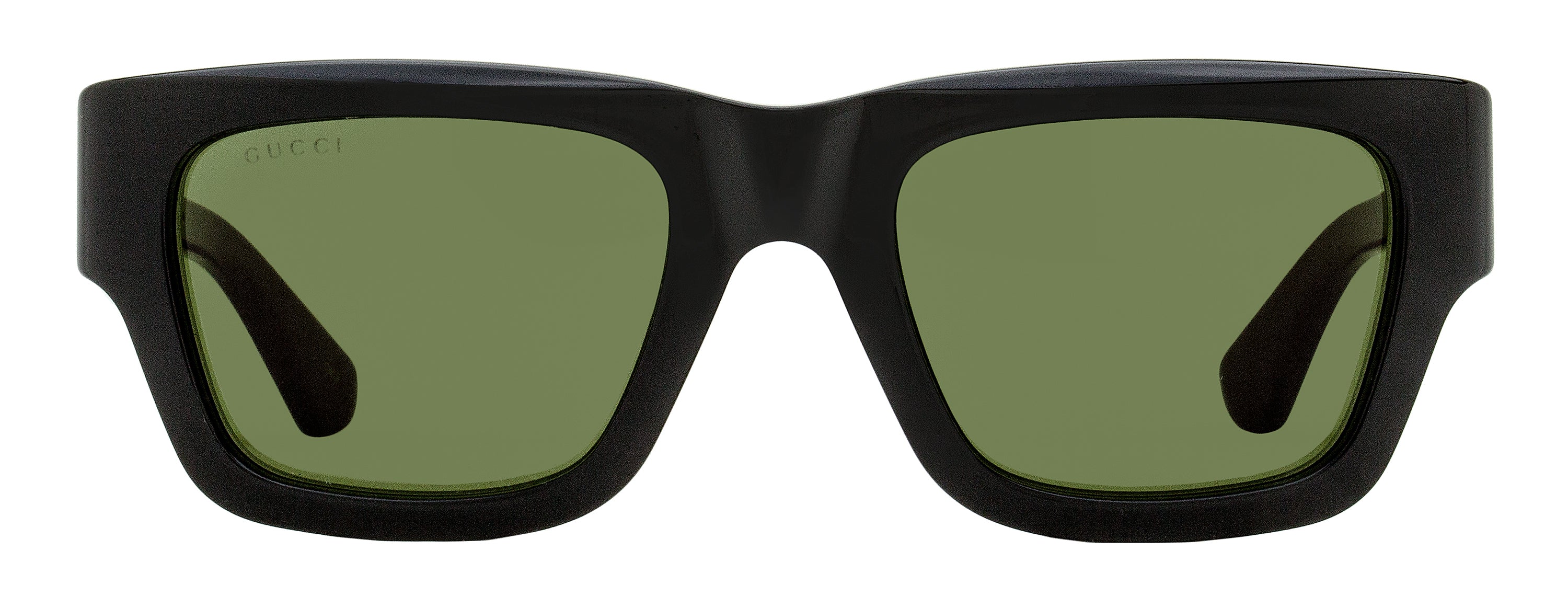 Gucci Bilayer Rectangular Sunglasses GG1668S 003 Black/Green/Red 52mm