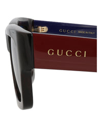 Gucci Gucci Mens Square/Rectangle Havana Red Blue Fashion Designer Eyewear