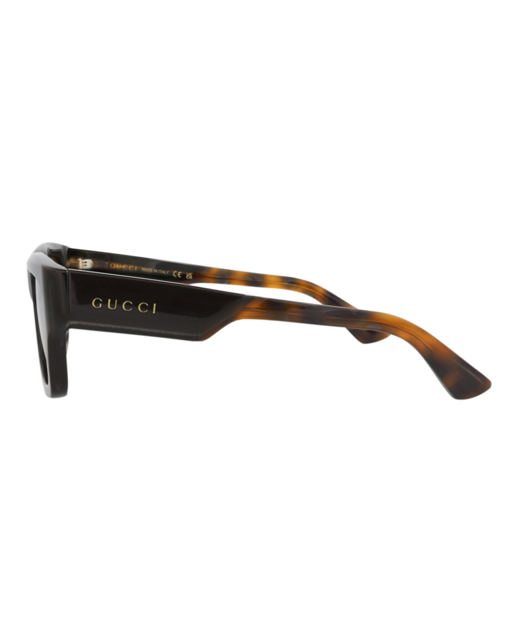 Gucci Gucci Mens Square/Rectangle Brown Havana Green Fashion Designer Eyewear