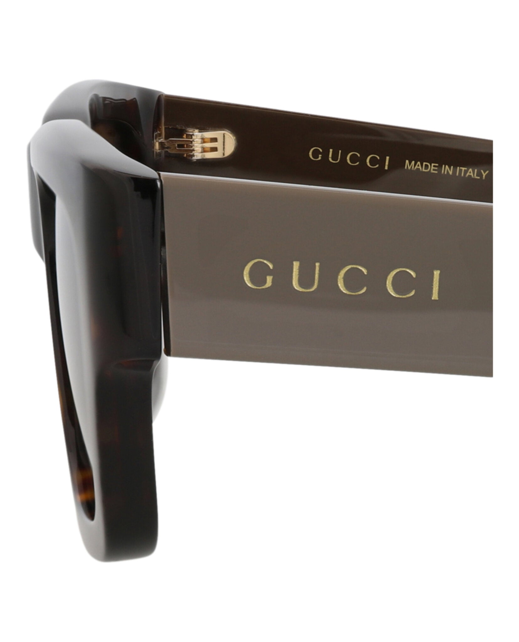 Gucci Gucci Mens Square/Rectangle Havana Green Brown Fashion Designer Eyewear