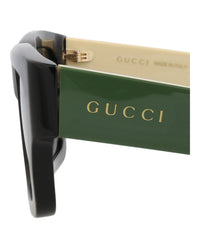 Gucci Mens Square/Rectangle Black Ivory Grey Fashion Designer Eyewear