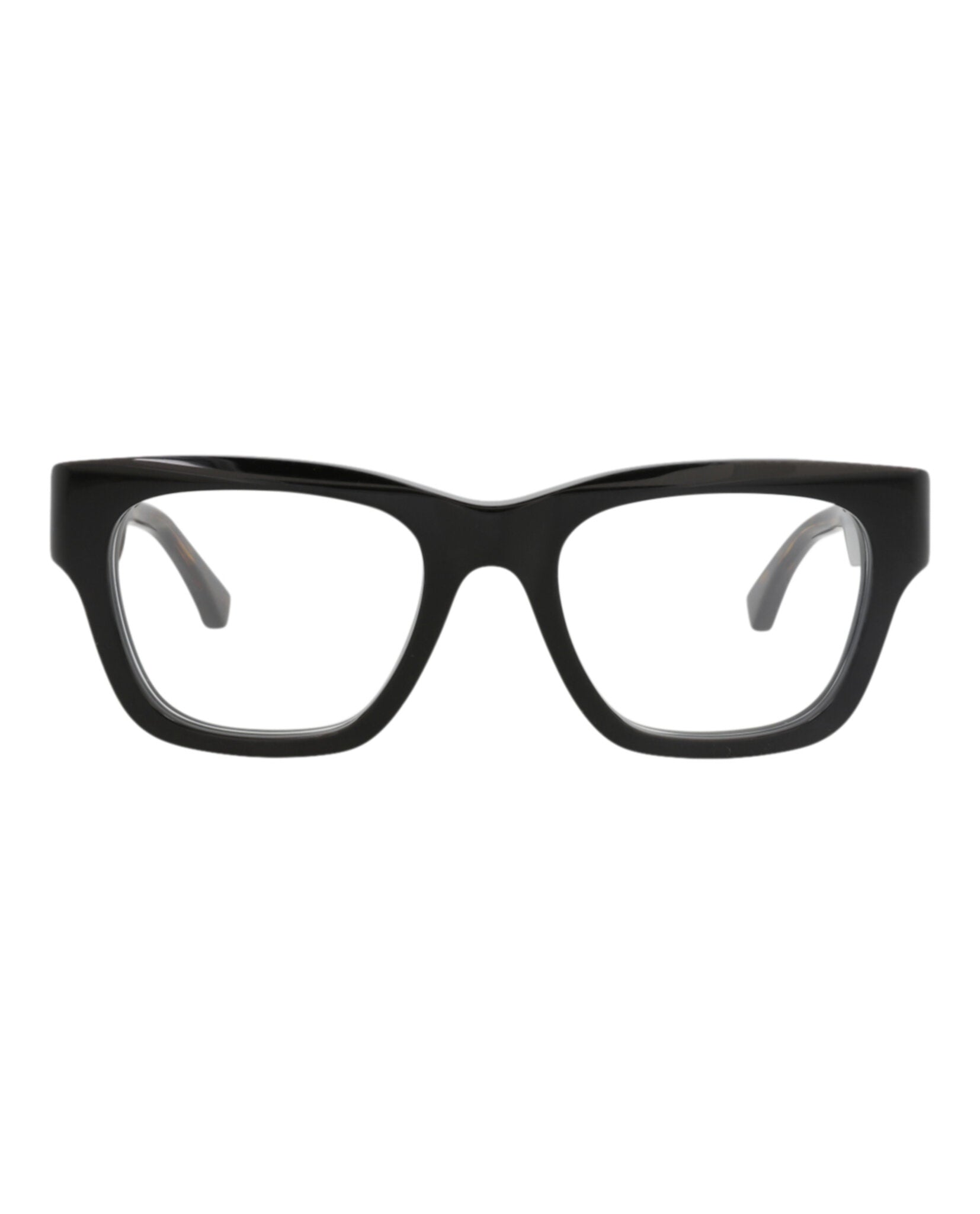 Gucci Gucci Mens Square/Rectangle Black Havana Transparent Fashion Designer Eyewear