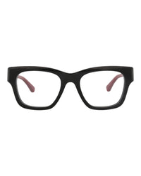 Gucci Gucci Mens Square/Rectangle Black Red Transparent Fashion Designer Eyewear