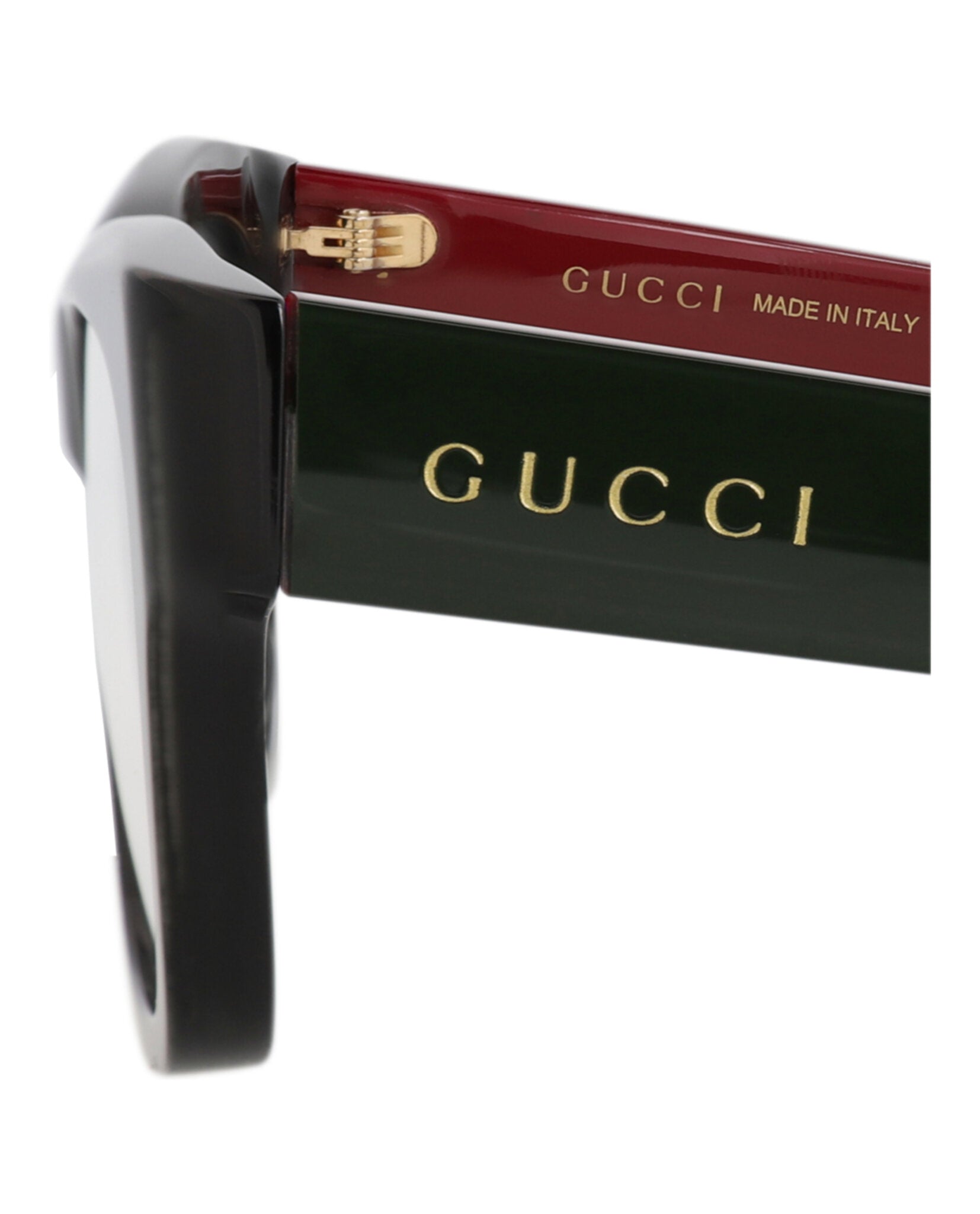 小物 Archive GUCCI Square Design Eyewear Gucci Mens Square/Rectangle Black Red Transparent Fashion Designer