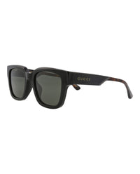 Gucci Gucci Mens Square/Rectangle Black Havana Grey Fashion Designer Eyewear