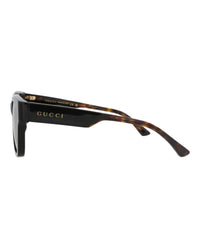 Gucci Gucci Mens Square/Rectangle Black Havana Grey Fashion Designer Eyewear
