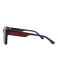 Gucci Mens Square/Rectangle Havana Blue Grey Fashion Designer Eyewear