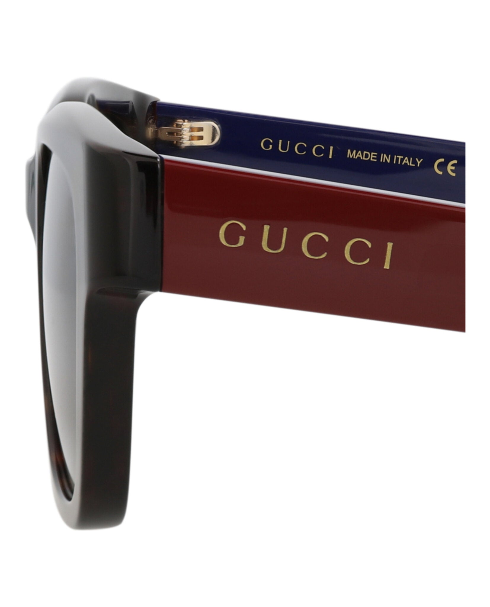 Gucci Mens Square/Rectangle Havana Blue Grey Fashion Designer Eyewear