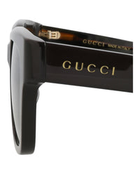 Gucci Mens Square/Rectangle Brown Havana Green Fashion Designer Eyewear