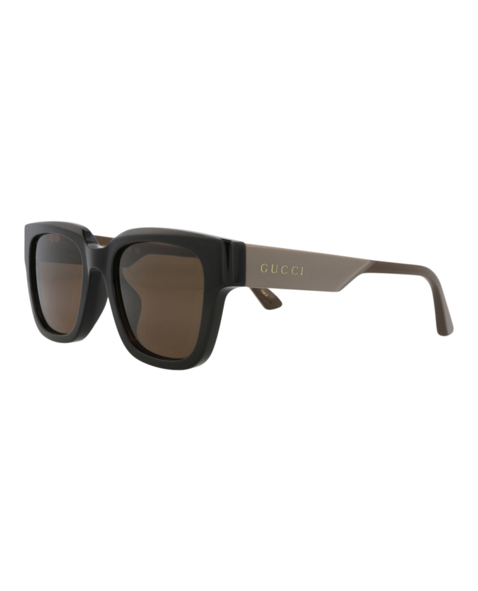 Gucci Gucci Mens Square/Rectangle Black Green Brown Fashion Designer Eyewear