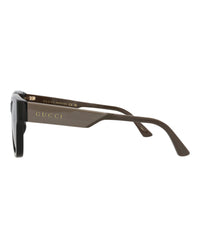 Gucci Gucci Mens Square/Rectangle Black Green Brown Fashion Designer Eyewear