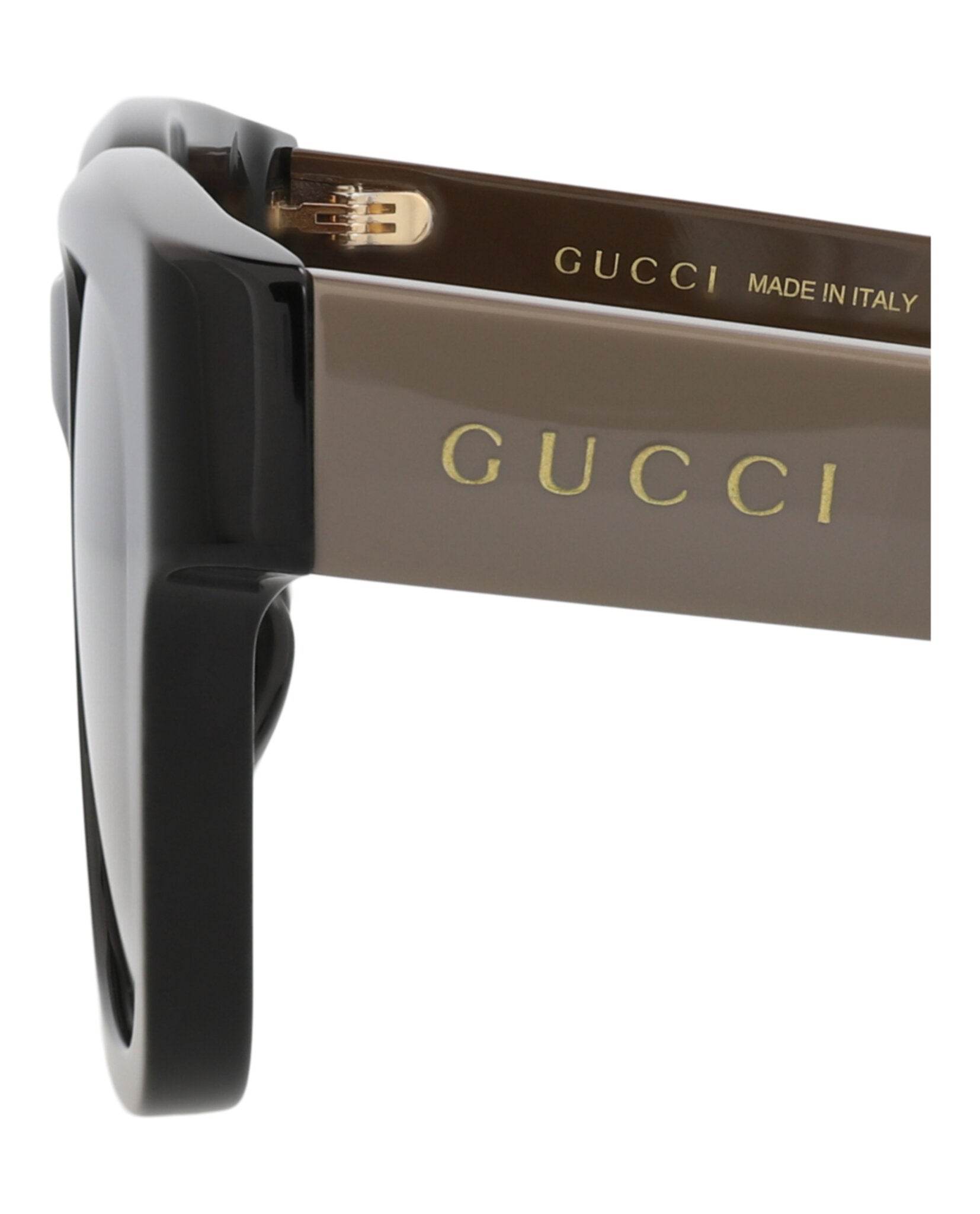 Gucci Gucci Mens Square/Rectangle Black Green Brown Fashion Designer Eyewear