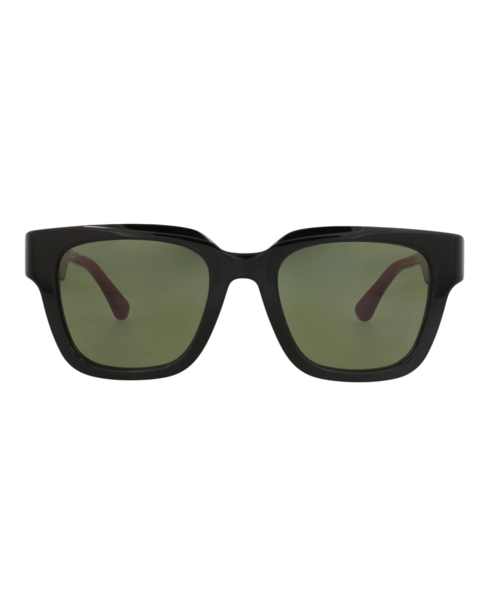 Gucci Gucci Mens Square/Rectangle Black Red Green Fashion Designer Eyewear